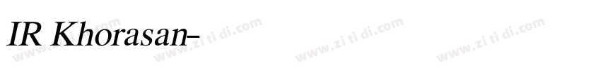 IR Khorasan字体转换